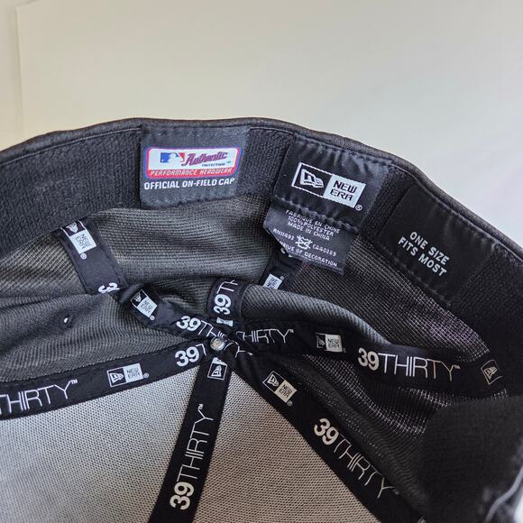 New Era 39THIRTY Houston Astros 2017 World Series Champs Hat OSFM Black Gray - Picture 8 of 11